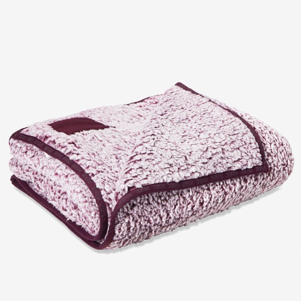 Victoria’s Secret PINK Luscious Plum Sherpa Throw Blanket *RARE*